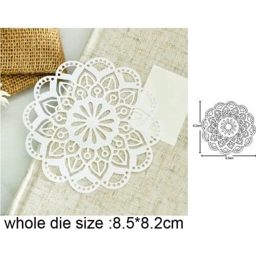 Lace flowers frame border Metal Cutting Dies Stencils for Scrapbooking/photo Album stamps Decorative Embossing DIY Paper