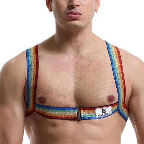 Underwear Men Sexy Harness Bondage Belt Back ring Camouflage Lingerie Army Green Costume Top Hombre