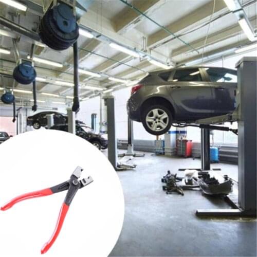 Auto Hose Clamp Plier Set Car Angled Clip Plier Cable Type Flexible Wire Long Pliers Tube Bundle Removal Repair Tool
