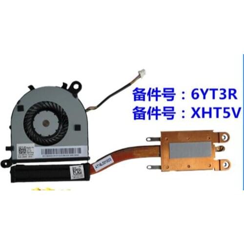 NEW heatsink cooling fan for Dell XPS13 9343 9350 9360 L321X laptop cooler 06YT3R 6YT3R XHT5V 0XHT5V DFS150505000T FFH0