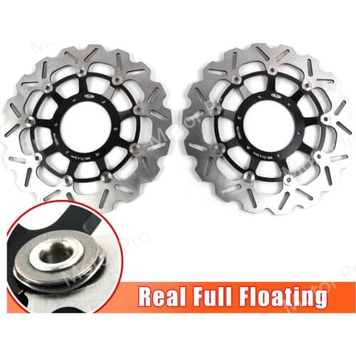 2PCS CNC Floating Disk Brake Rotor Disc For Honda CBR1000RR 2004 2005 CBR 1000 RR CBR1000 / 2008-2016 CB1000R CB1000