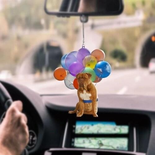Flying Balloon CatDog Car Pendant Creative Cute Hanging Ornament Colorful Balloon Car Interior Decor Home Decoration Car Pendant