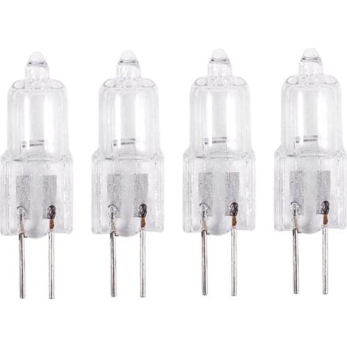 Promotion! 12V 20W 2 pin G4 Base Halogen Light Bulb 4 Pieces Warm White