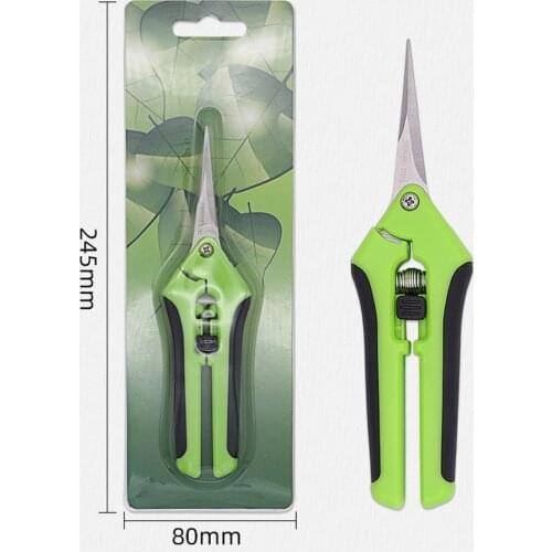 Garden Pruning Shears Stainless Steel Household Fruit Picking Scissors Potted Trim Weed Branches Small Scissors Gardening Tools