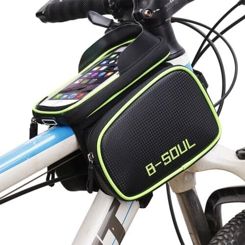Detachable Rainful Cycling Bicycle Bag 6.5 " Front Top Tupe Frame Storage Mobile Phone Pouch Touch Screen MTB Bike Holder Bags