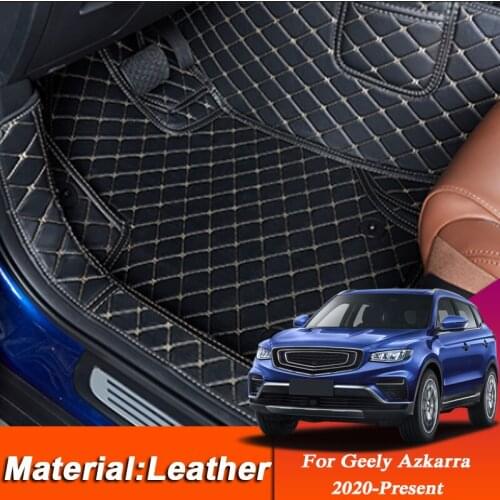 Car Styling Custom Foot Mat For Geely Azkarra 2020-Present LHD Leather Floor Protect Waterproof Pad Internal Auto Accessories
