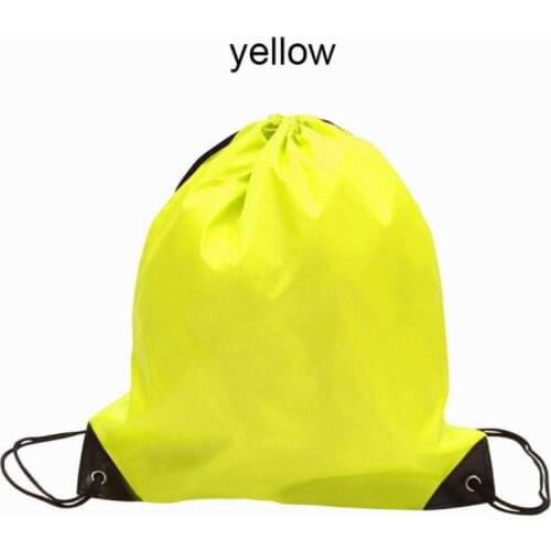 Style Premium School Drawstring Duffle Bag Sport Gym Swim Dance Shoe Backpack Solid Color