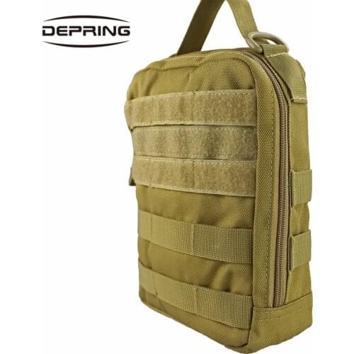 Tactical MOLLE EMT Medical Pouch First Aid Kit Utility Tools Pouch Bag Backpack Attachment Accessories Bag with Handle