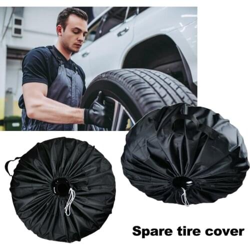 Universal Car SUV Wheel Bag Tire Tyre Spare Storage Cover Oxford Cloth Tire Cover Waterproof Dust Protection Spare Tire Cover