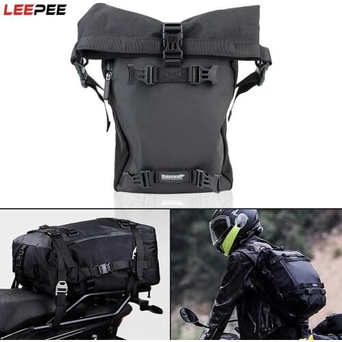 Large Capacity Outdoor Riding Backpack Motorcycle Storage Saddle Bag 10L Motocross Rear Seat Bag Multi-function Waterproof