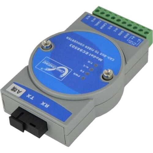 Industrial Grade 1 CAN to Fiber CAN Fiber Converter Fire Alarm Optical Transceiver 500k Rate