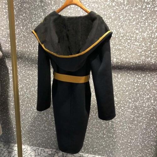 High Quality Jacket Women Autumn Winter Runway Fashion Long Sleeve Women Outfit wool coat