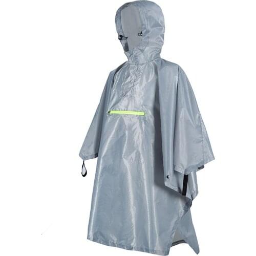 Women/Men Waterproof Rain Poncho Cycling Bicycle Raincoat Reflective Strip 230T Camping Rainwear Clothes Covers