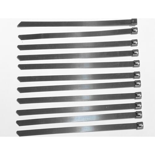 500pcs/lot 31 inch 4.6mm x 800mm Thickness 2.5mm Best 304 Grade colorful self locking Stainless Steel cable ties