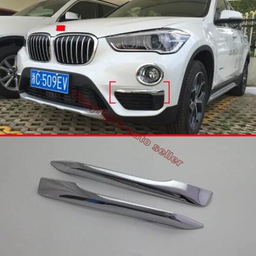 ABS Chrome Front Fog Light Lamp Trim For BMW F48 X1 2016 2017