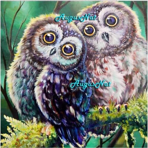 Owl diamond painting full round drill bird wall art animal diamond drawing hand craft gift diamond embroidery poster craft gifts