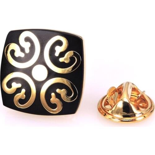 High end mens Brooch new badge Brooch Pin Gold Flower Brooch mens Wedding Shirt jewelry accessories pin gift