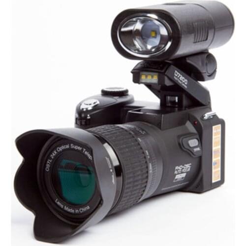 POLO D7200 Digital Camera 33MP 1080P Auto Focus SLR HD Video Cameras 24X +Telephoto Lens Wide Angle Lens LED Fill Light Bag