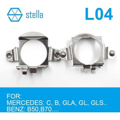 Stella 2pcs H7 LED headlight Holders/Adapters Lamp Base for Mercedes: C,B, GLA, GL, GLS../ For BENS: B50, B70 ... etc