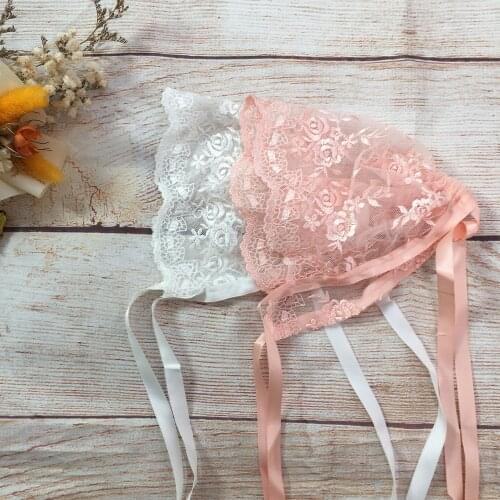 Clearance!Baby Lace Hat Baby Cap Infant Summer Newborn Photography Props Bonnet Infant Hat Photo Prop Baby Newborn PhotoShoot