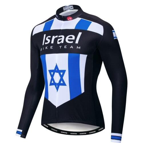 Israel Cycling Jerseys Men Pro team Long Sleeve Spring autumn Clothes Bike Outdoor Mountain Road Bicycle Clothing warm