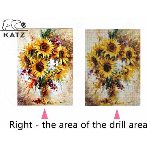 Oil Painting Sunflower Diamond Painting Romantic Flower Embroidery Crossing Diy Mosaic Art Gift Cross Stitch Home Decoration