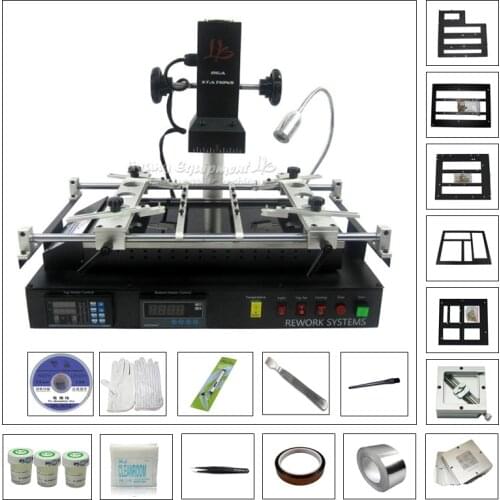 LY IR8500 IR Infrared BGA Soldering Reballing Kit Rework Station with 23pcs 90MM Game Console Stencil kit
