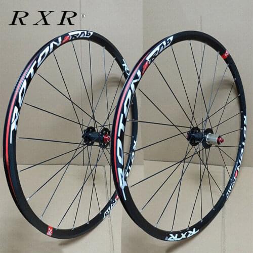 RXR MTB Wheelset 26er 27.5er 29er Mountain Bike Rims Wheel Sets Disc Brake Front&Rear 100/135mm QR Carbon Hub Bicycle Wheels