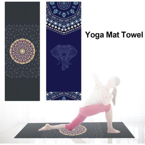 185*63*0.1cm Yoga Mat Towel Digital Printing Folding Portable Non-slip Exercise Home Gym Pad Environmentally Picnic Blanket