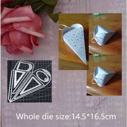 14.5*16.5cm Conical box 2019 Metal Cutting Dies Stencils for DIY Scrapbook Album Paper Card new Decorative Craft Embossing