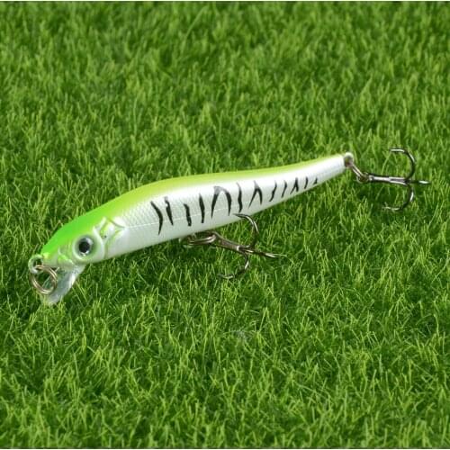 NEW 1PCS Floating Minnow Topwater Bait Hard Plastic Wobblers 80mm 5g Fishing Lure For Bass Pike 6# Hooks Tackle Pesca