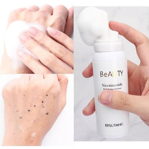 Exfoliating Facial Cleansing Foam Niacinamide Cleaning Remove Dead Skin Blackheads Black Spots Moisturizing Cleans Pores Dirt M