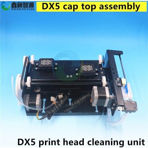 Eco solvent printer cleaning system Epson dx5 print head cleaning unit,DX7 capping station assembly cap top ink pump assembly