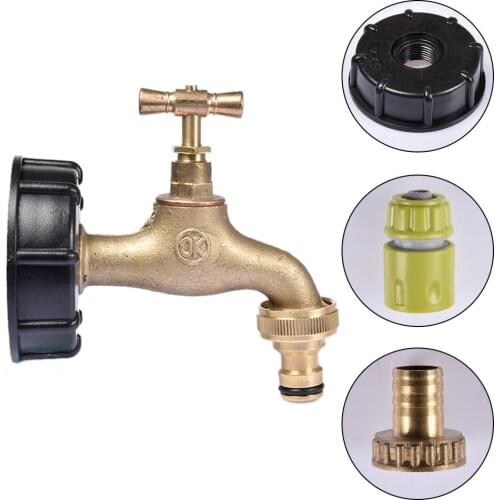 Barrel Nozzle Connector Brass Faucet Pacifier Garden Pipe Connector Tonnage Barrel Fittings Outdoor Washing Machine Small Tap