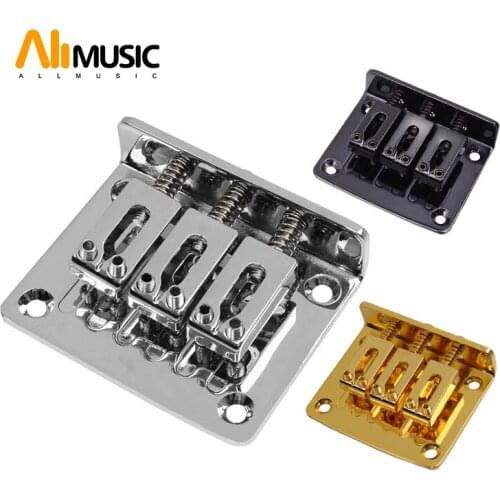 3 Colors Zinc Alloy Bridge Tailpiece for 3 String Cigar Box Electric Guitar