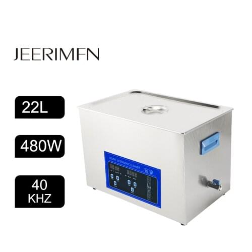 22L Ultrasonic Cleaner with Heater Timer for Industrial Car Gear Parts Circuit Board Degrease Tool Screw Sonic Washing Equipment