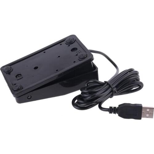 USB Single Foot Switch Pedal Control Keyboard Mouse PC Game for Dos Win 7 MAC Y98E