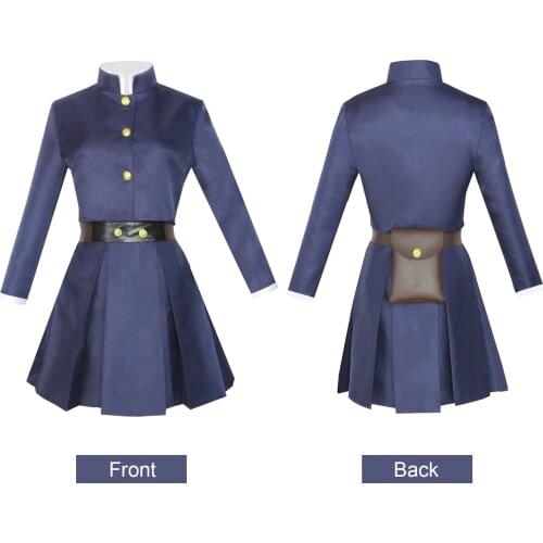 Anime Jujutsu Kaisen Kugisaki Nobara Cosplay Costume Top Skirt Coat Halloween Women Uniform Waist Arms Bag Full Set