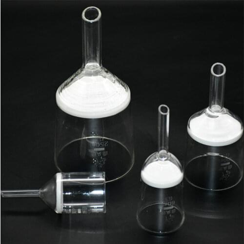 1pc Sintered glass funnel with G3(G1/G2/G4/G5 replaceable)Sand core,capacity 35ml-2000ml filtering Sand core funnel