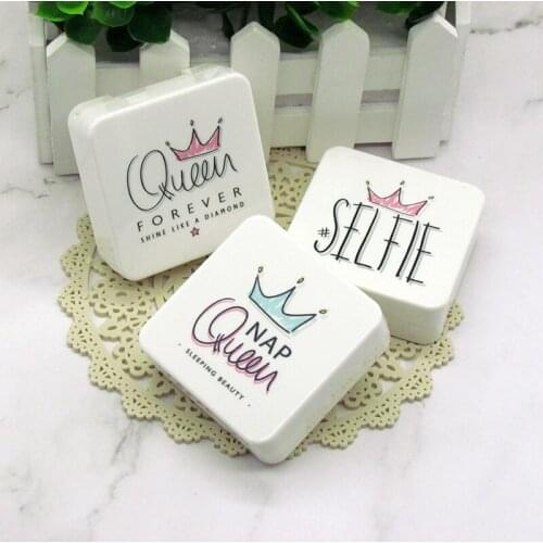 10 set/lot Square crown contact lenses box / companion box/pencil case / Cartoon eyeglasses box / lens care /storage box
