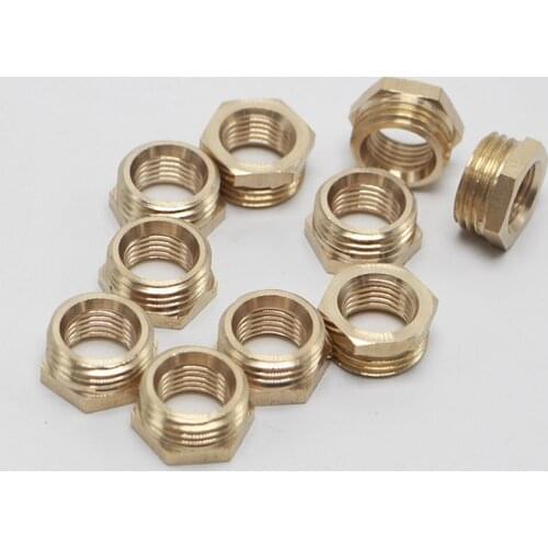 10Pcs/lot M14*1.5 Connect to 1/2" DN15 Pressure Gauge Adapter Water Meter Connector for Y-60