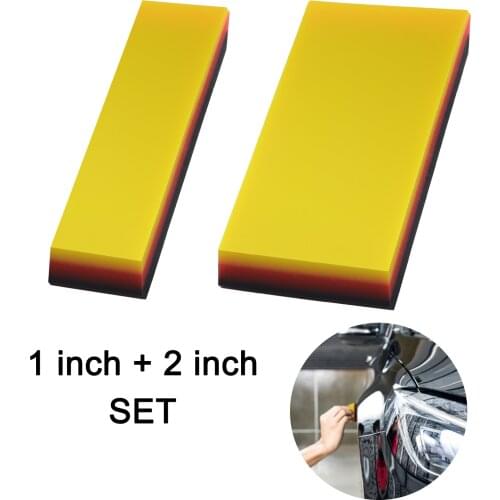EHDIS 2pcs Carbon Fiber Film Installing Squeegee TPU Scraper Vinyl Car Wrap Window Tint Auto Household Cleaning Wiper Tools Set