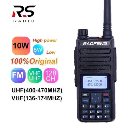 2020 Real 10W BAOFENG BF-H6 New Walkie Talkie Radio Transceiver Dual Band VHF UHF CB Ham Radio Scanner More Powerful Than UV-5R
