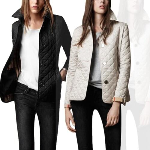 Womens Quilted Notch Collar Jacket: One ($29) or Two ($54)