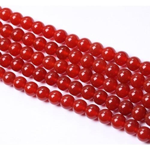 4 strands Natural Grade A Quality Red Agate Fire Quartz Gemstone Gem Round Loose Beads for Jewelry Making 3mm, 4mm ,6mm,8mm