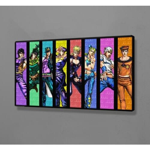 JoJos Bizarre Adventure main character anime Poster Canvas Wall Art Decoration prints Dorm living room bedroom decor Painting