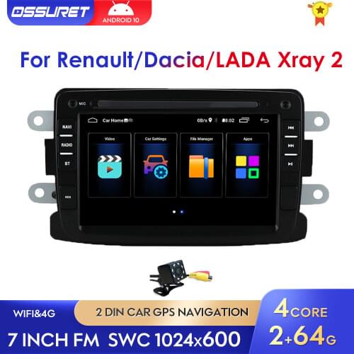 7inch 2DIN Audio Radio Android Car Multimedia Video Player For Renault Duster Dacia Sandero Lodgy Dokker Navigation GPS 4G WIFI