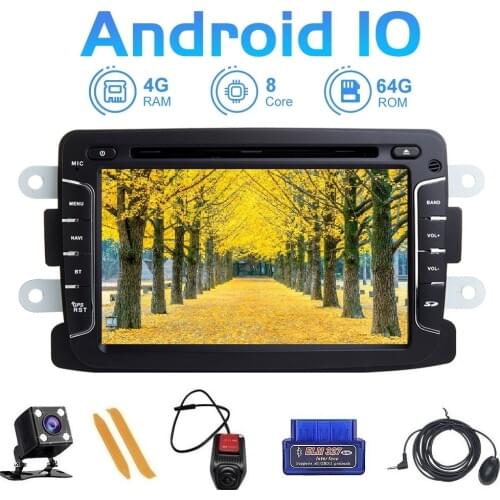 ZLTOOPAI Android 10 For Renault Duster Dacia Logan Sandero Xray 2 Auto Radio Car Multimedia Player GPS Navi Head Unit Stereo SWC