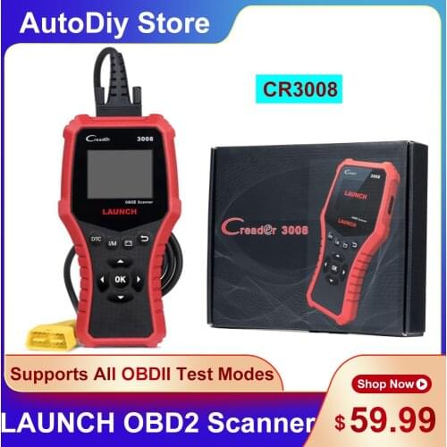 Creader CR3008 OBD2/EOBD Car Scanner Tools Universal Diagnostic Code Reader Support All 10 OBD2 Test Modes Read Engine Faults