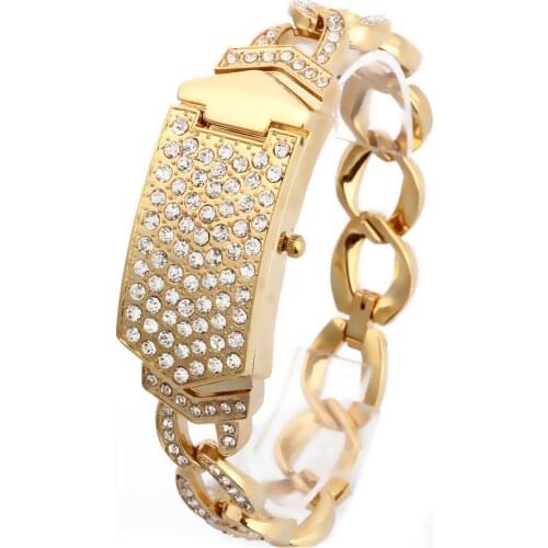 G&D Women Wristwatches Quartz Watch Relogio Feminino Luxury Bracelet Dress Watch Saat Relojes Mujer Clock Female Gift Lady Gold